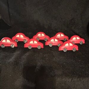 Vintage Drawer pulls- Red Toy Cars